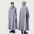 Unisex Regnponcho Lång Oxford Vattentät Regnrock 7
