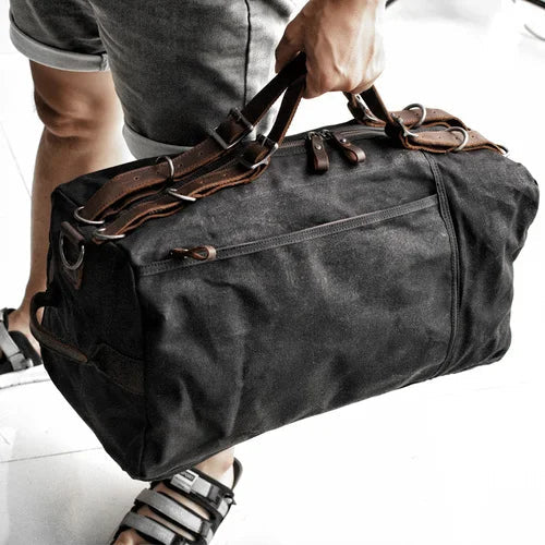 Unisex Resväska Vaxad Canvas 0