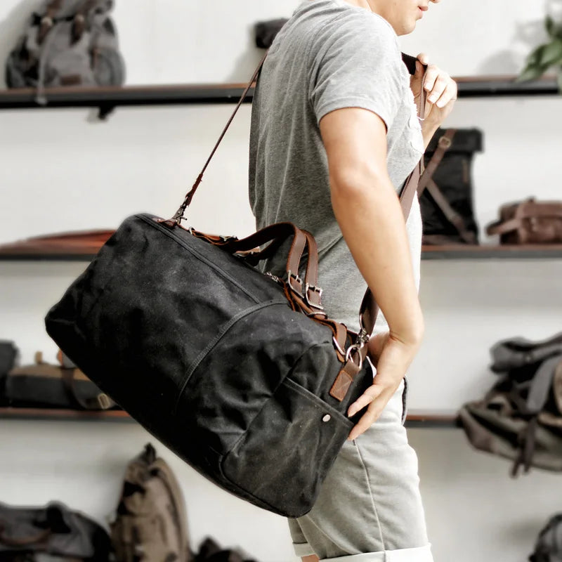 Unisex Resväska Vaxad Canvas 2