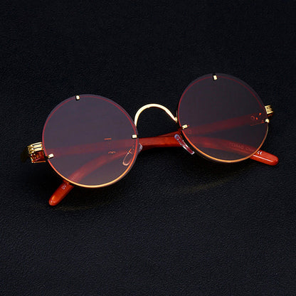 Unisex Retro Runda Solglasögon 1