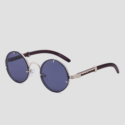 Unisex Retro Runda Solglasögon 4