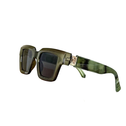 Unisex Retro Solglasögon Fyrkantig Design med UV-Skydd 0
