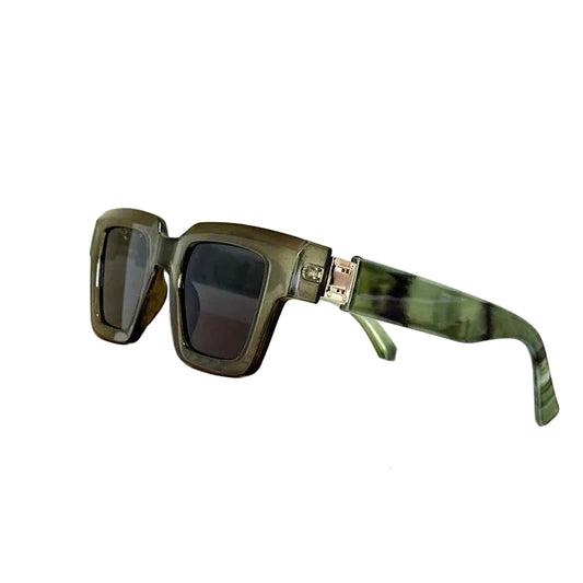 Unisex Retro Solglasögon Fyrkantig Design med UV-Skydd 0