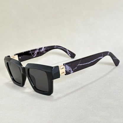 Unisex Retro Solglasögon Fyrkantig Design med UV-Skydd 1