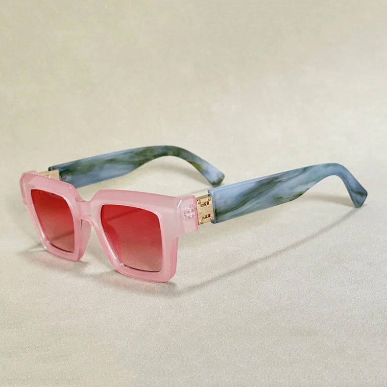 Unisex Retro Solglasögon Fyrkantig Design med UV-Skydd 4