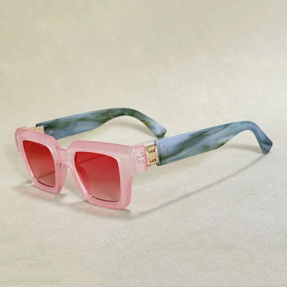 Unisex Retro Solglasögon Fyrkantig Design med UV-Skydd 4