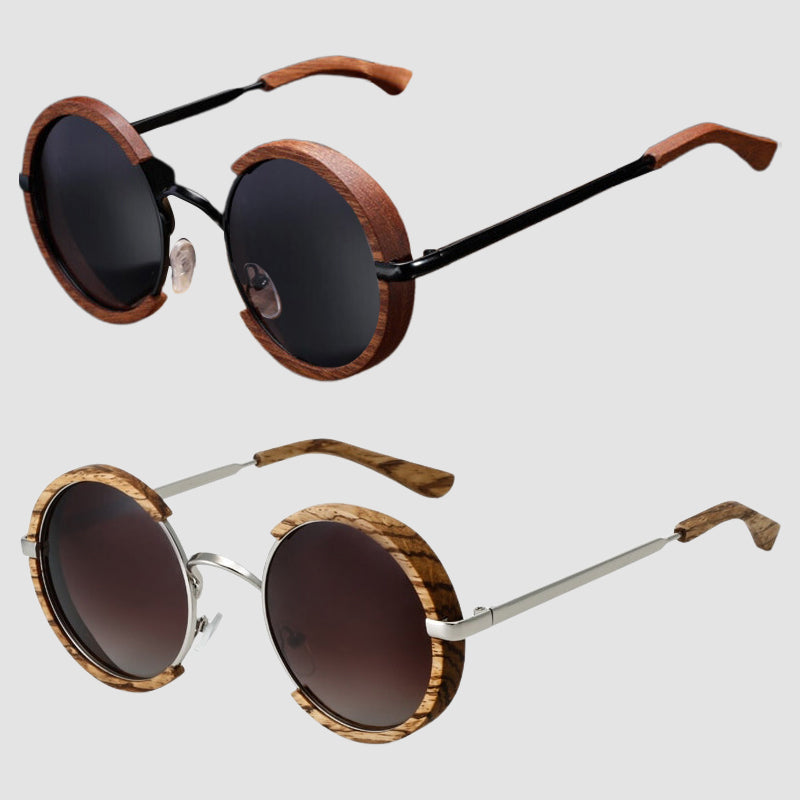 Unisex Rund Design Solglasögon med UV400 Skydd 3
