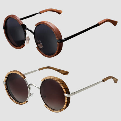 Unisex Rund Design Solglasögon med UV400 Skydd 3
