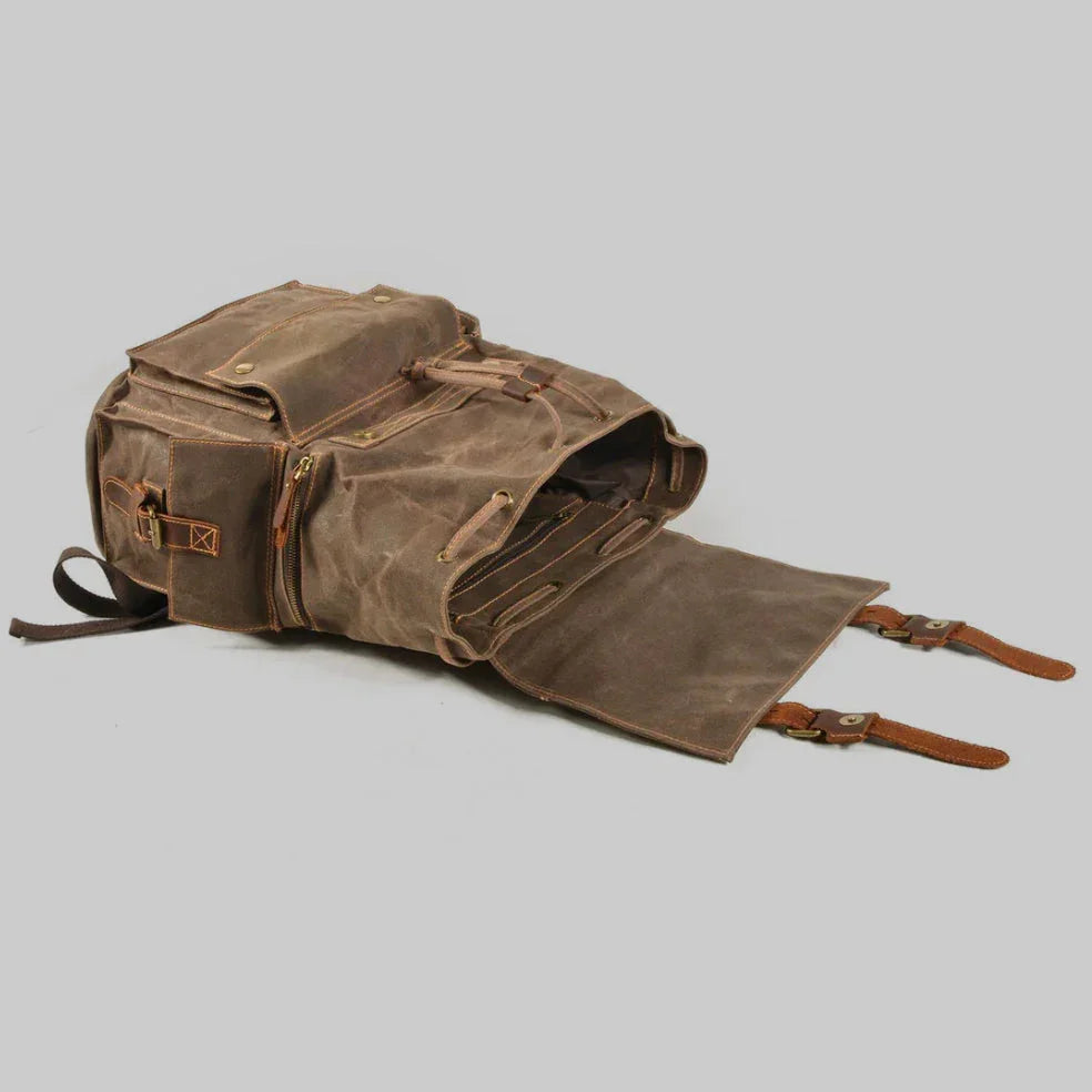 Unisex Ryggsäck med Dragsko och Vintage Stil 5