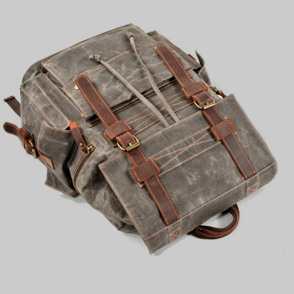 Unisex Ryggsäck med Dragsko och Vintage Stil 6