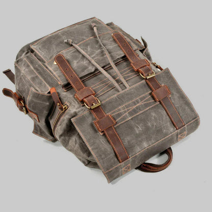 Unisex Ryggsäck med Dragsko och Vintage Stil 6