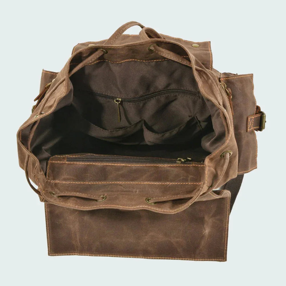 Unisex Ryggsäck med Dragsko och Vintage Stil 8