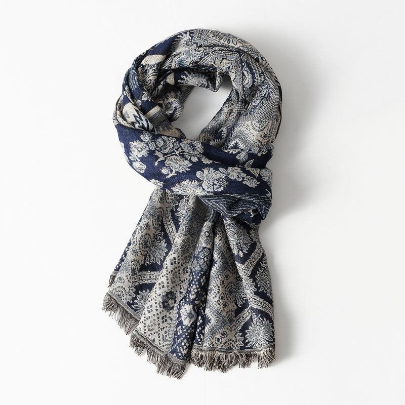 Unisex Scarf med Jacquardmönster 0