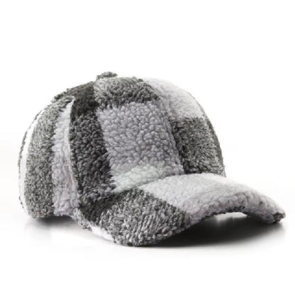 Unisex Sherpa Fodrad Keps med Rutmönster 2