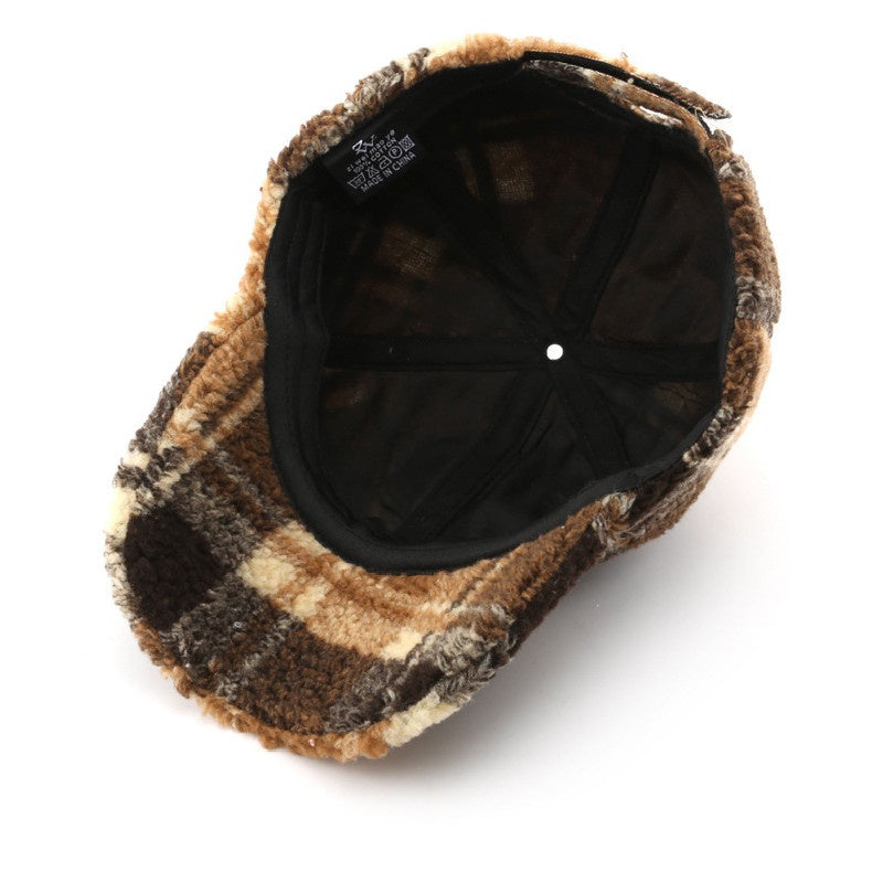 Unisex Sherpa Fodrad Keps med Rutmönster 6