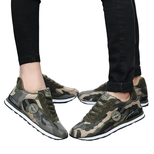 Unisex Sneakers i Kamouflagedesign Sportig Stil 0