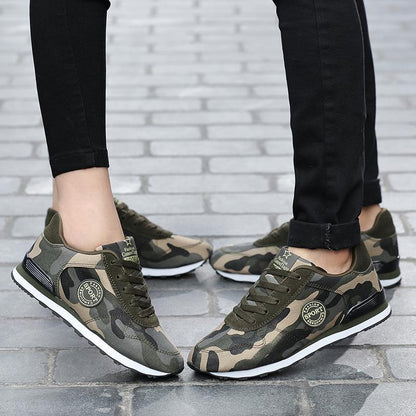 Unisex Sneakers i Kamouflagedesign Sportig Stil 1