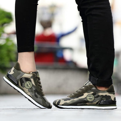 Unisex Sneakers i Kamouflagedesign Sportig Stil 2