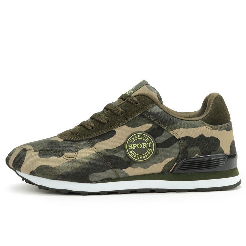 Unisex Sneakers i Kamouflagedesign Sportig Stil 4
