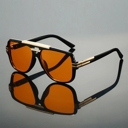 Unisex Solglasögon Geometrisk Ram med Livfulla Linser 1