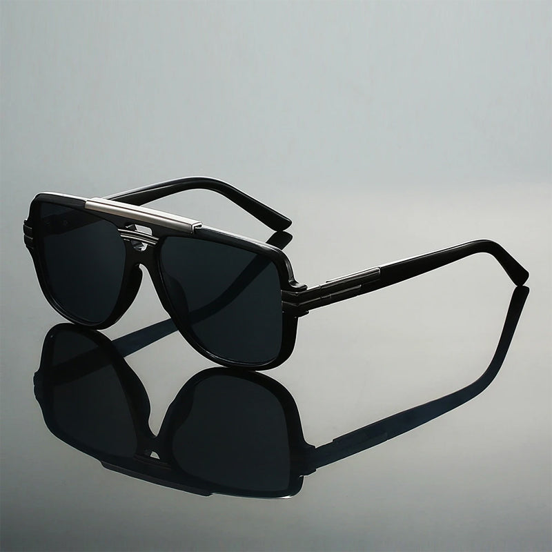 Unisex Solglasögon Geometrisk Ram med Livfulla Linser 3