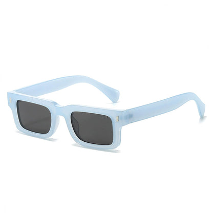 Unisex Solglasögon Retro Fyrkantig Design med Mörktonade Linser 2