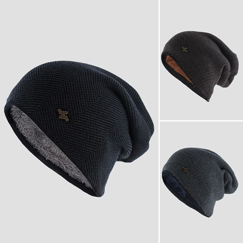 Unisex Stickad Mössa Casual Stil 3