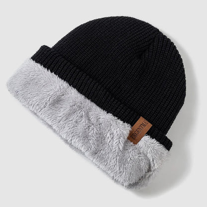 Unisex Stickad Mössa med Fleecefoder 5