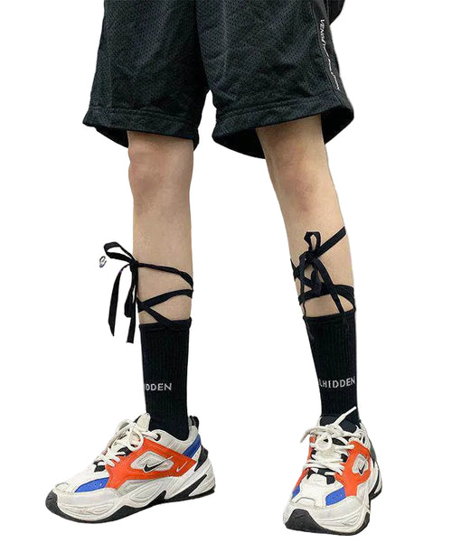 Unisex Street Style Sommarstrumpor med Korsremmar 1