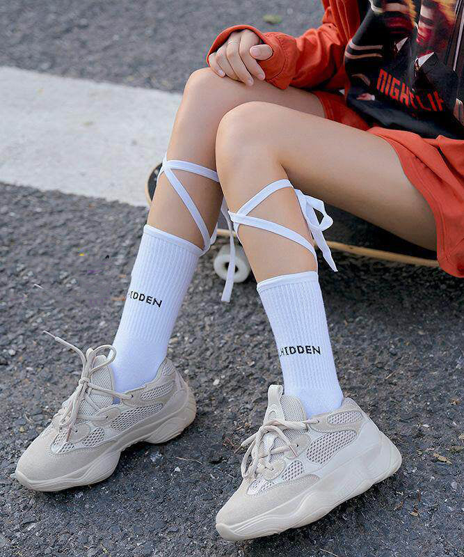 Unisex Street Style Sommarstrumpor med Korsremmar 3