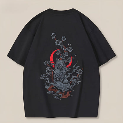 Unisex T-shirt med broderad Sakura-design 2