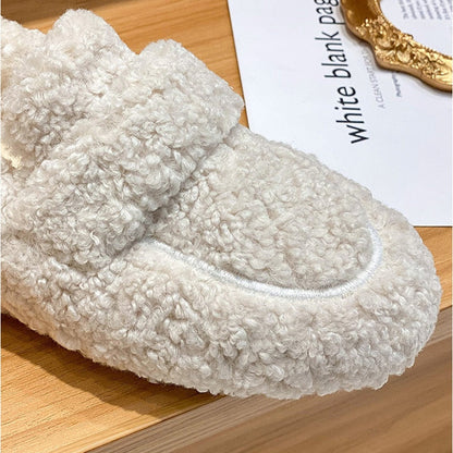 Unisex Tofflor i Plysch med Halkfria Sulor 2
