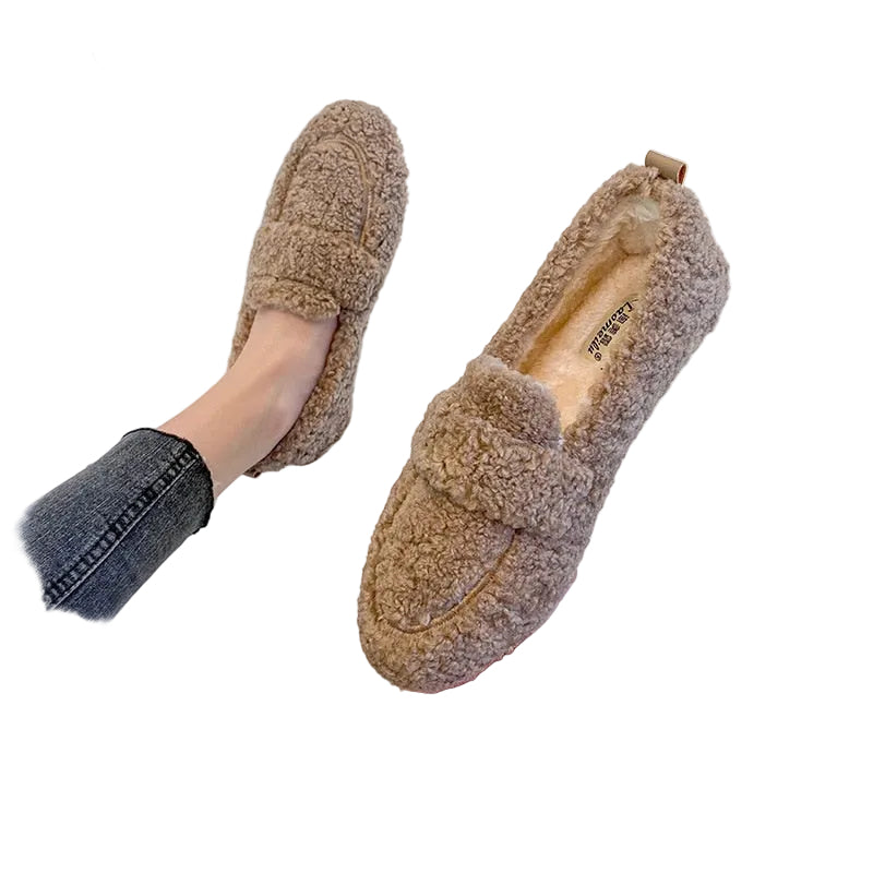 Unisex Tofflor i Plysch med Halkfria Sulor 6