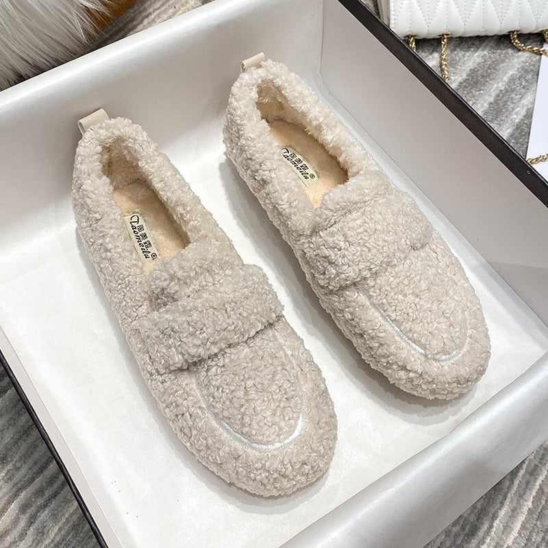 Unisex Tofflor i Plysch med Halkfria Sulor 7