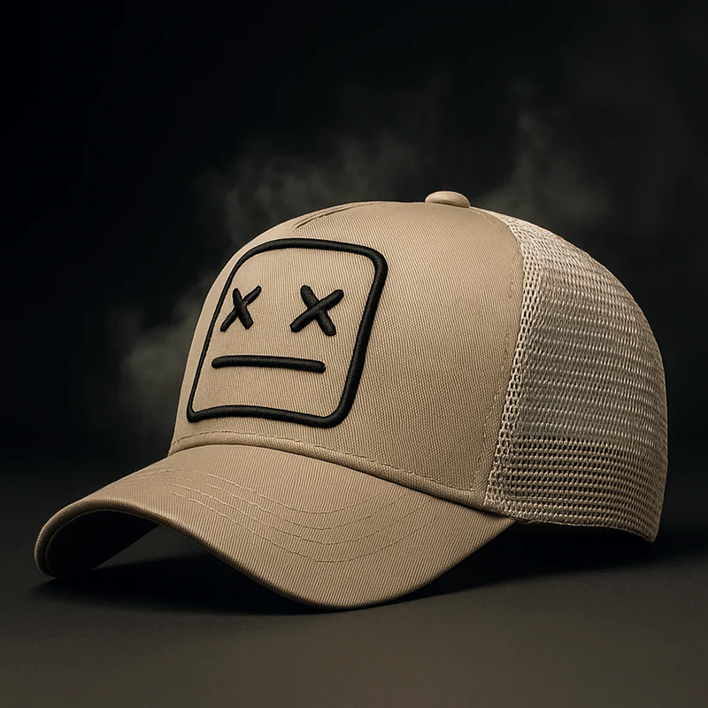Unisex Truckerkeps med Broderad Ansiktslapp 2