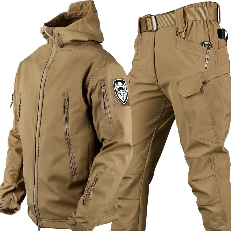 Unisex Vindtät Utomhusjacka och Byxor Set 2