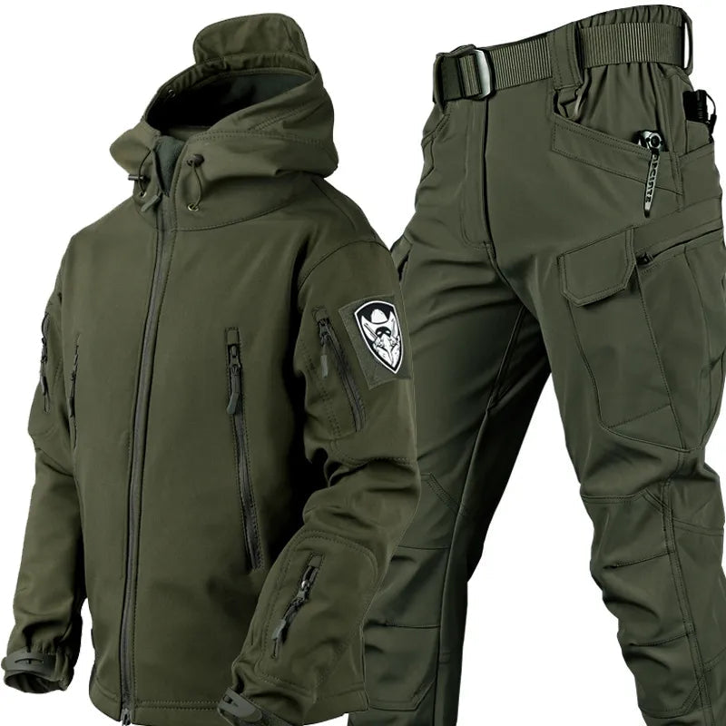 Unisex Vindtät Utomhusjacka och Byxor Set 3