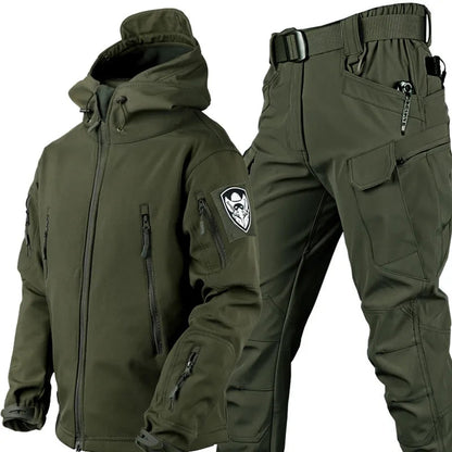 Unisex Vindtät Utomhusjacka och Byxor Set 3