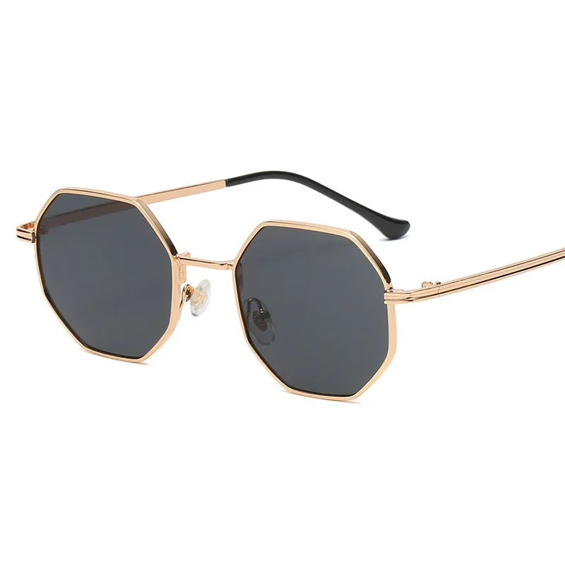 Unisex Vintage Solglasögon 70-tals Stil Polygonform 0