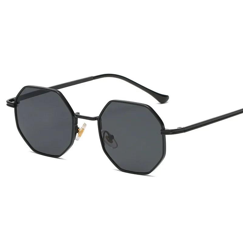Unisex Vintage Solglasögon 70-tals Stil Polygonform 1