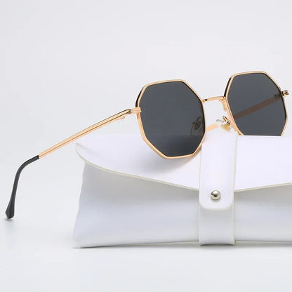 Unisex Vintage Solglasögon 70-tals Stil Polygonform 3