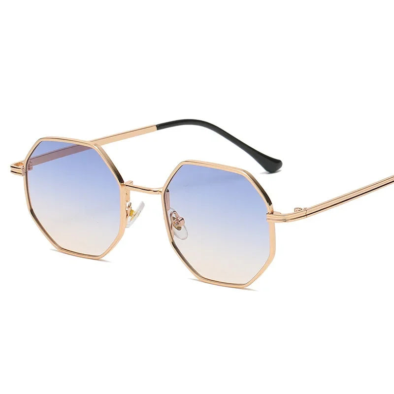 Unisex Vintage Solglasögon 70-tals Stil Polygonform 4