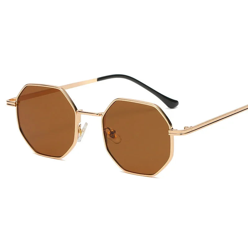 Unisex Vintage Solglasögon 70-tals Stil Polygonform 6