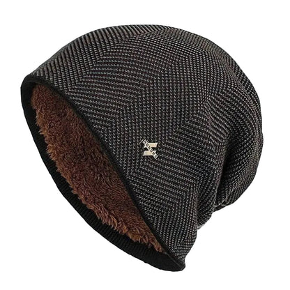 Unisex Vintermössa med Strukturerad Design för Barn och Vuxna 0