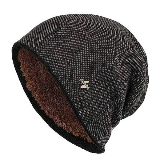 Unisex Vintermössa med Strukturerad Design för Barn och Vuxna 0