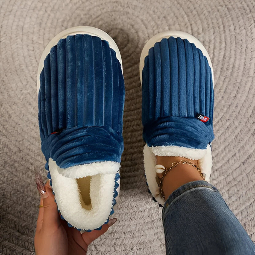 Unisex tofflor Mjuka plysch Halkfria Ergonomiska Design 11
