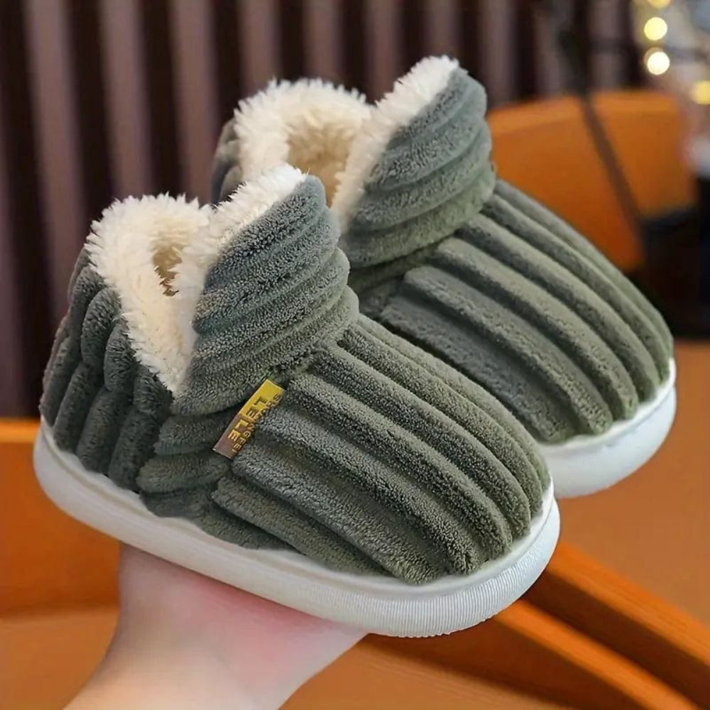 Unisex tofflor Mjuka plysch Halkfria Ergonomiska Design 5