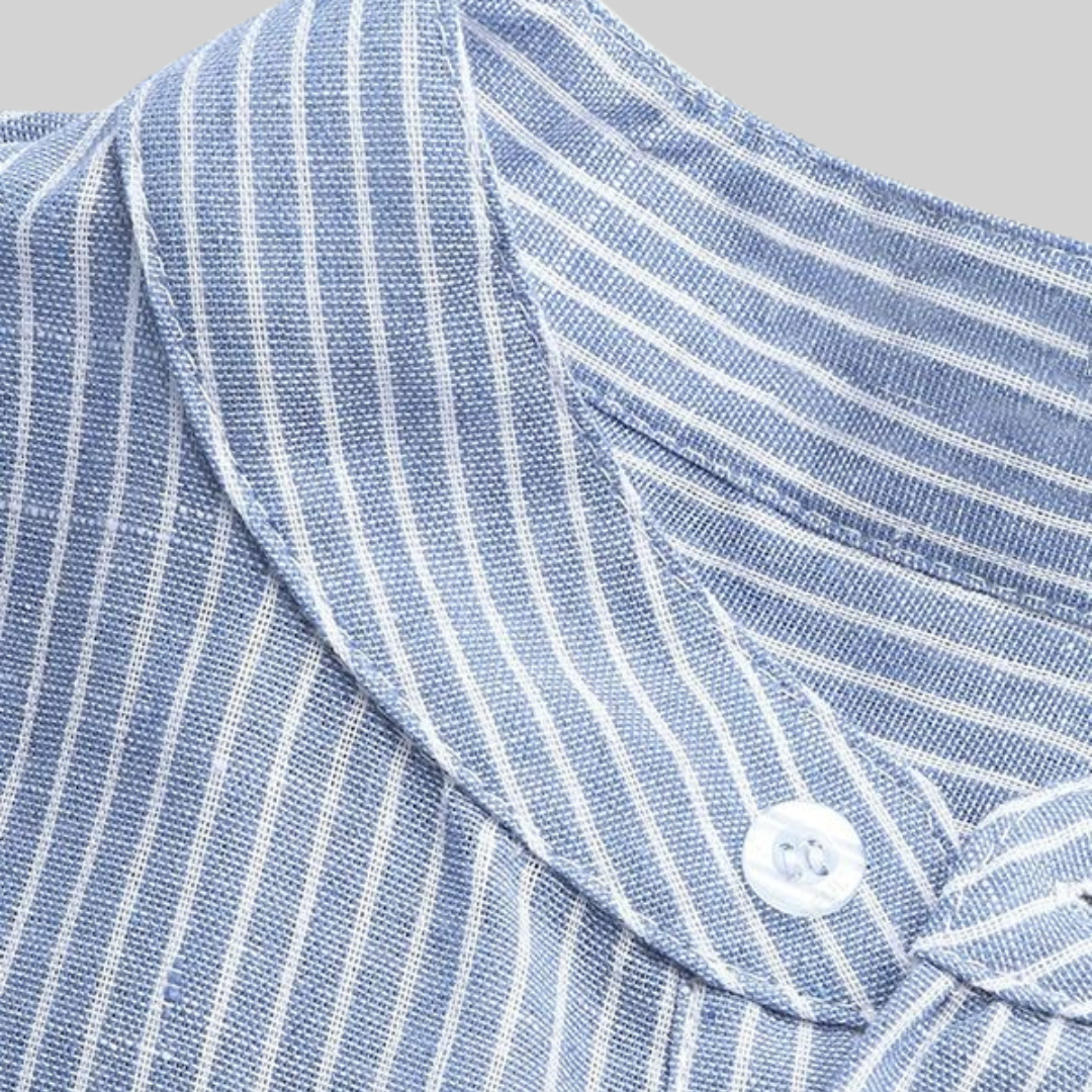 Herrskjorta Randig Modern Stil Bomull Polyester 2