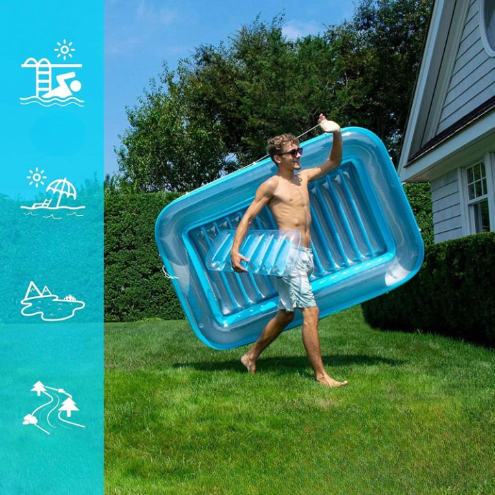 Uppblåsbar Liggstol för Avkoppling i Solen PVC 3