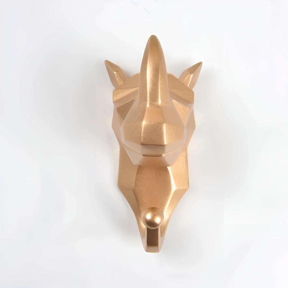 Väggkrok med Geometriskt Djurhuvud Modern Design 14
